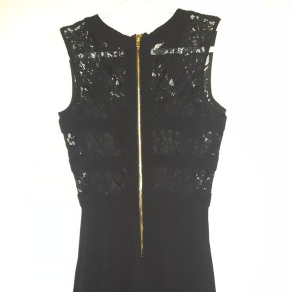 Gianni Bini Black Dress with Lace Detail - Picture 5 of 6